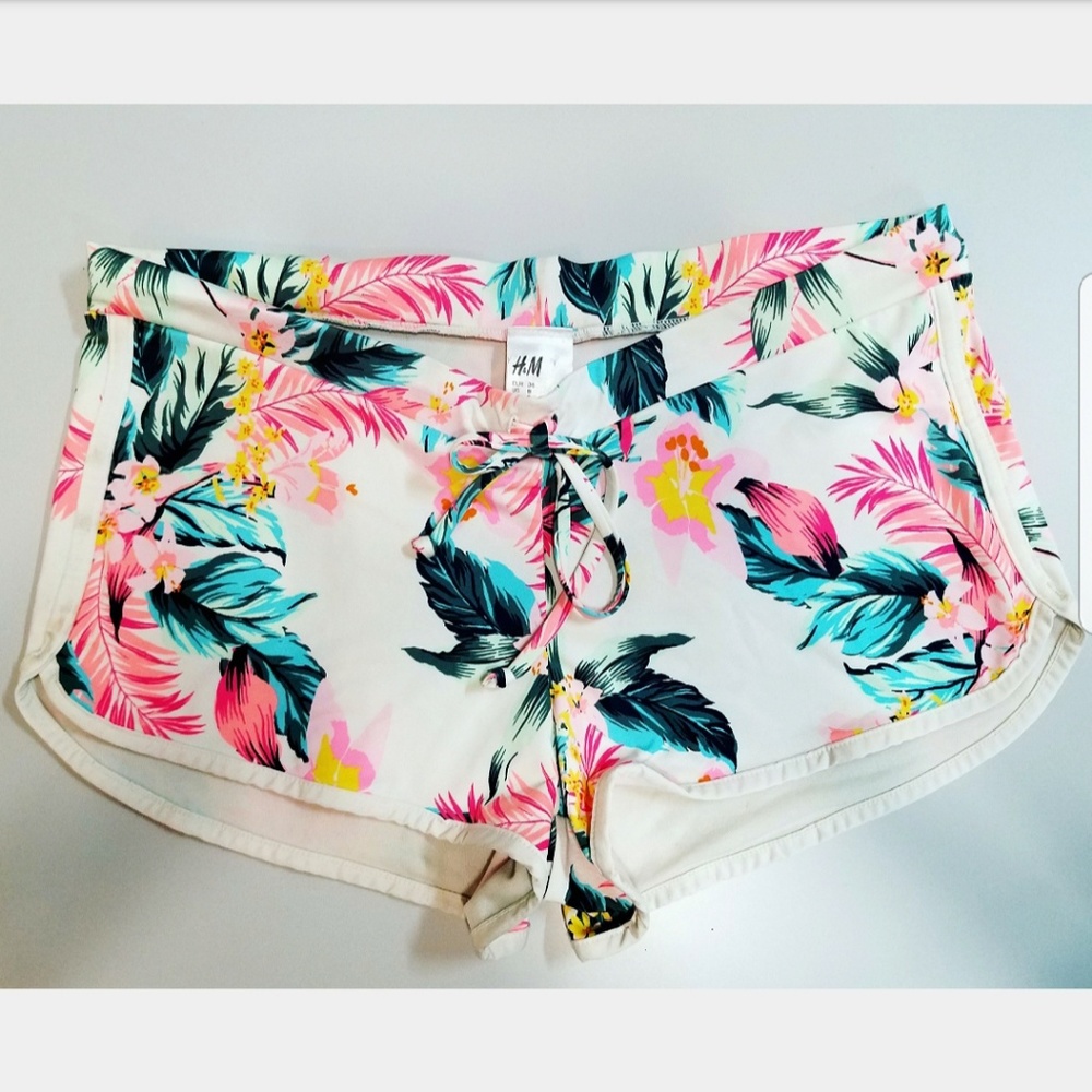 H&M Floral Swim Shorts